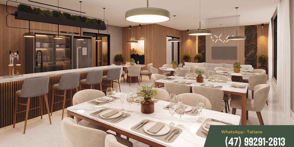 Planta do flat Tipo 01 de 40 a 59 m² no Residencial Di Maiori, Itapema/SC